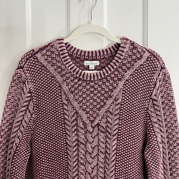 L.L. Bean Women's Pink Crew Neck Sweater - Picture 2 of 8
